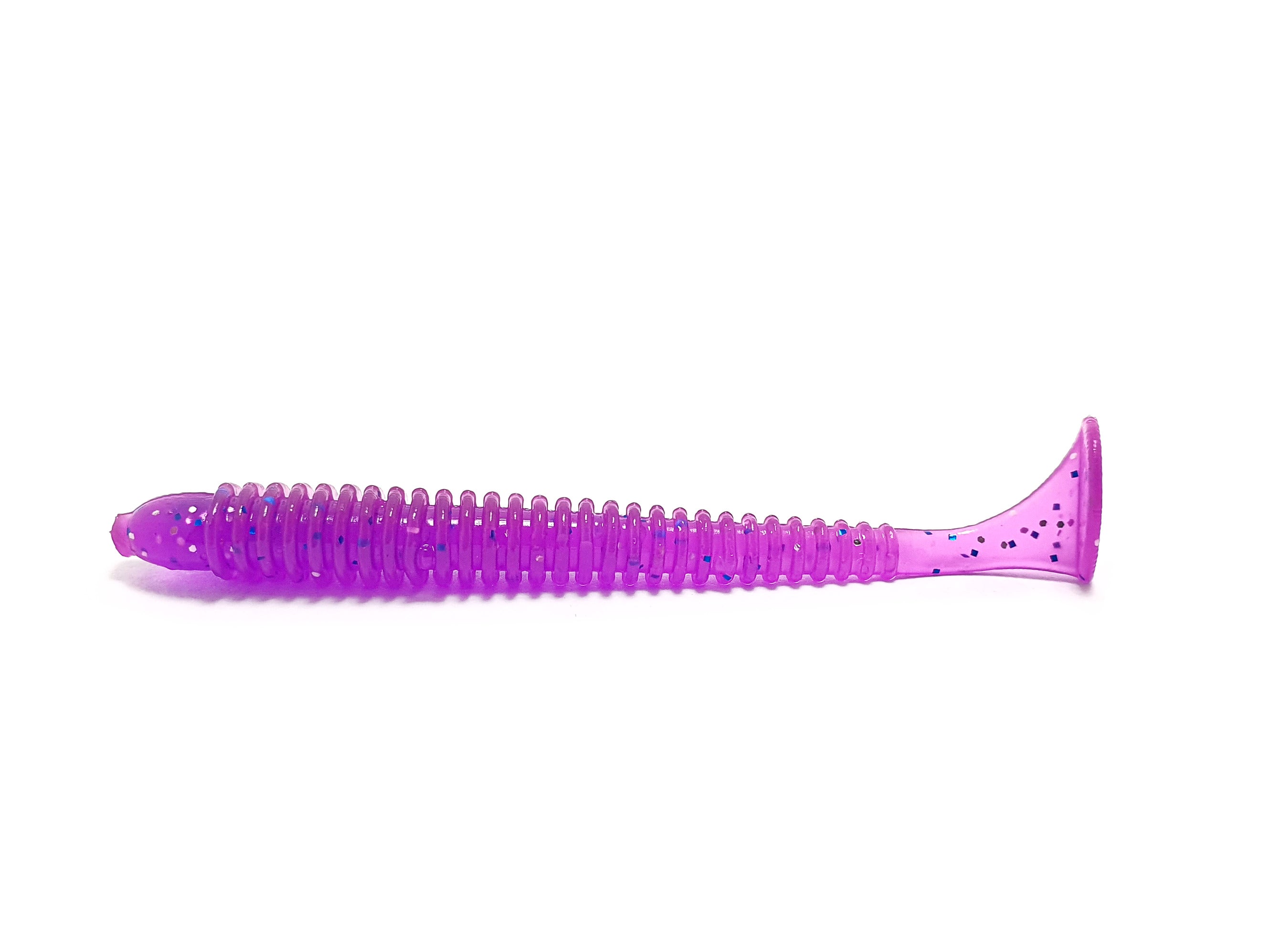 Xwist Boost 2.8'' silicone fishing bait in vibrant colors, designed for jig fishing, featuring a vibrating tail and salt-infused scent for attracting predators.