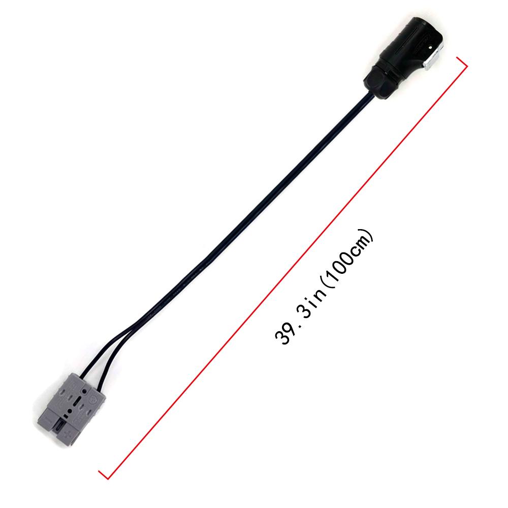 ACOPOWER Anderson-2Pin Furrion/CNLinko Adapter, 39.3 inches long, featuring waterproof connectors for RV solar systems.