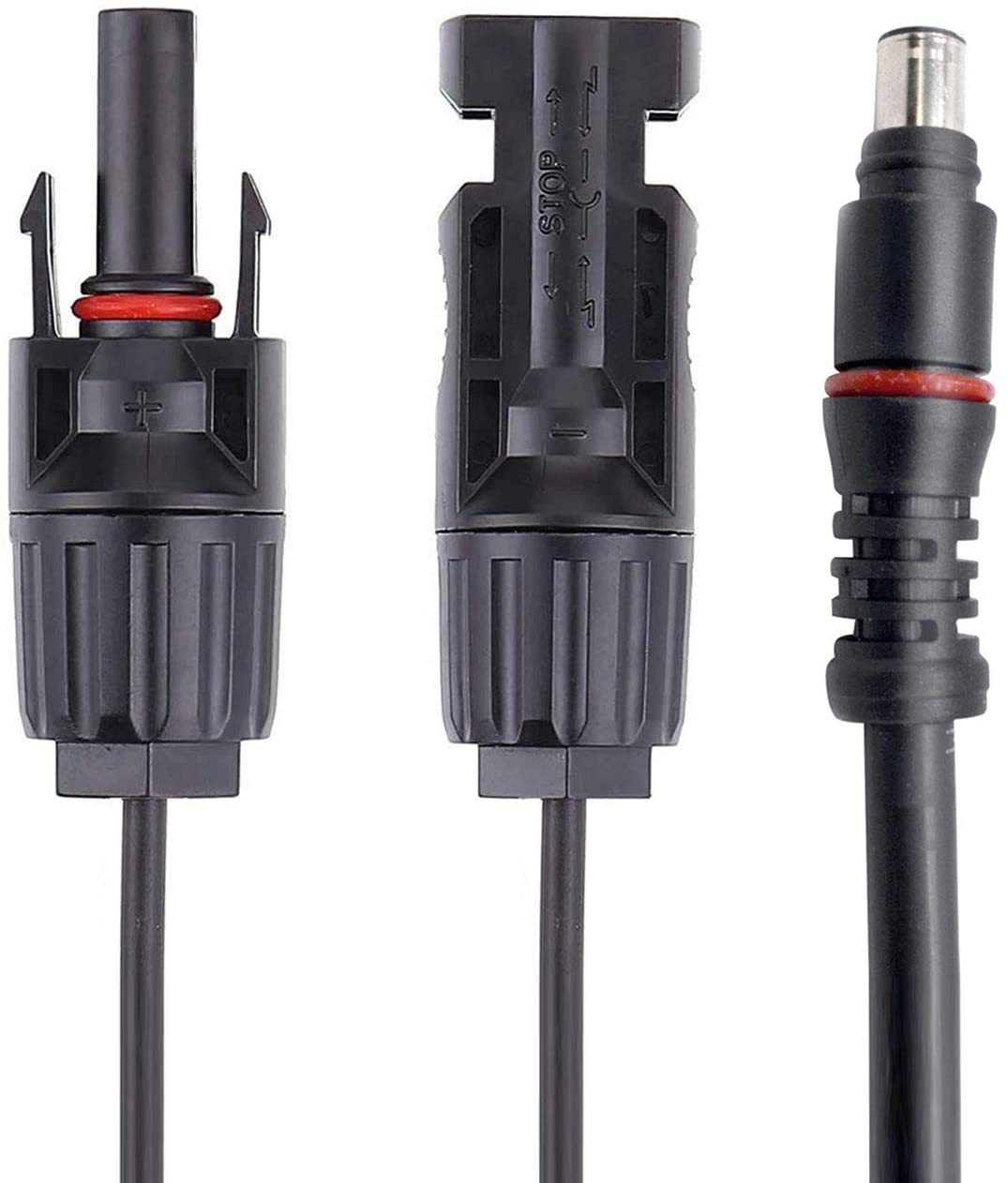 ACOPOWER MC-4 to 8mm Adapter Cable with heavy-duty construction and removable connectors for solar panel connections.