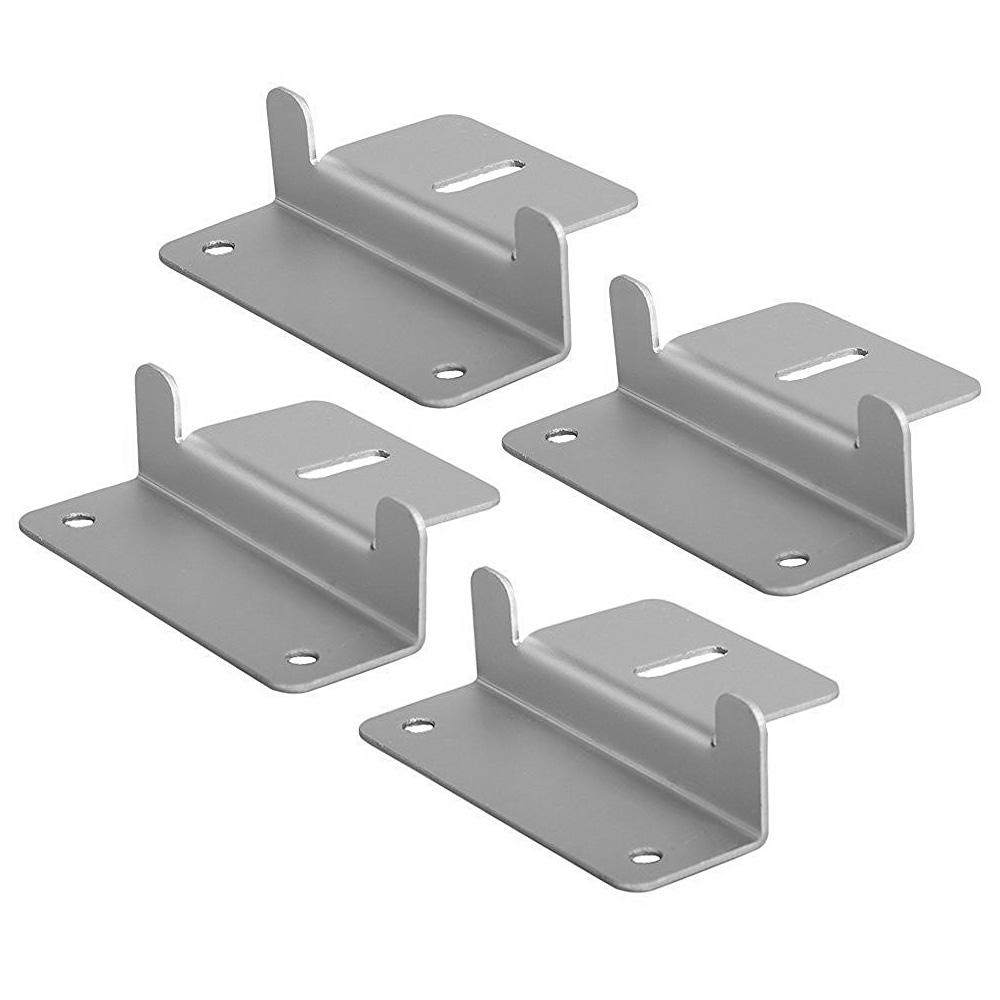 ACOPOWER Solar Panel Mounting Z Bracket made of lightweight aluminum, featuring multiple holes for secure installation and stainless steel fasteners.