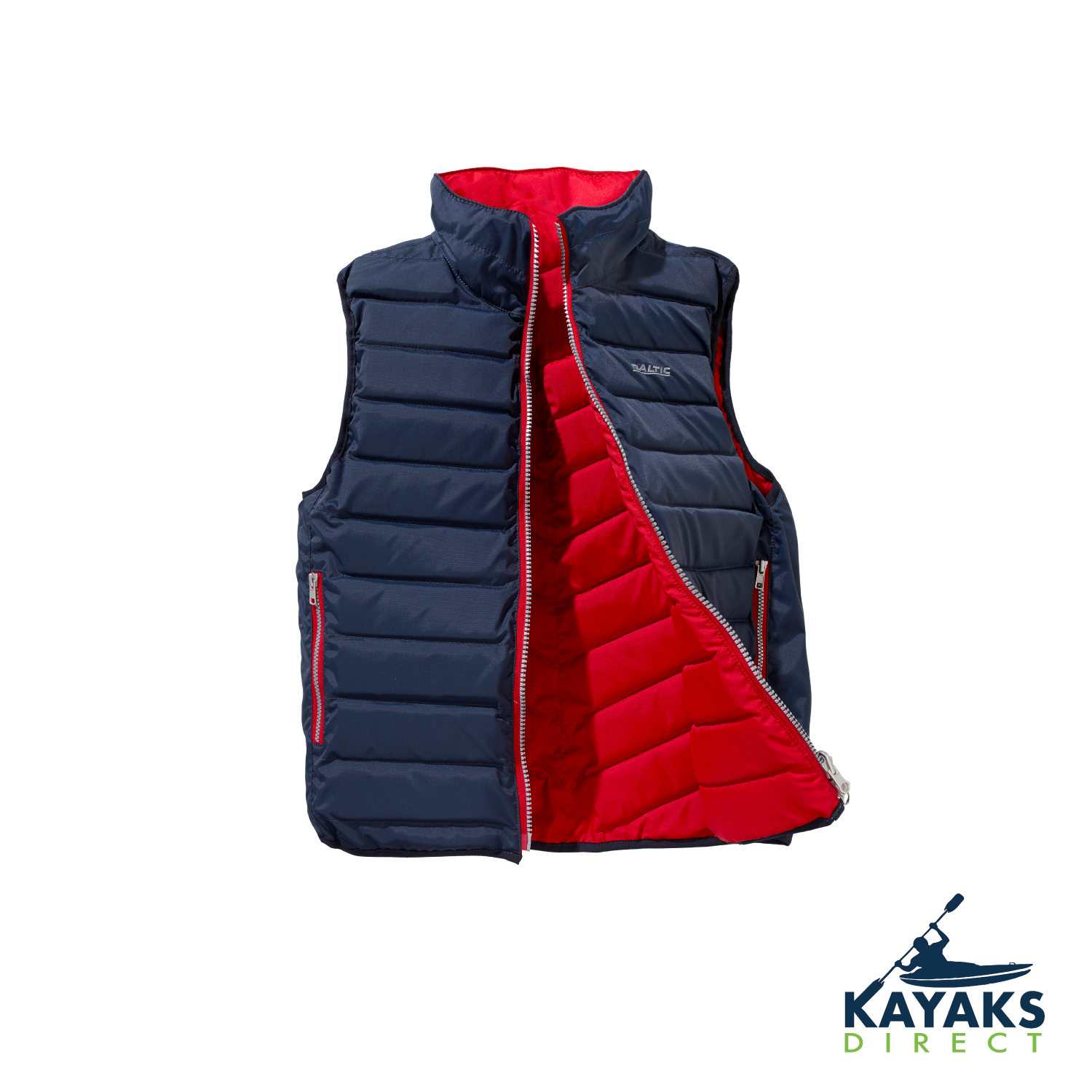 Baltic Reversible Buoyancy Gilet featuring a fleece-lined collar and zippered pockets, designed for water sports safety and comfort.