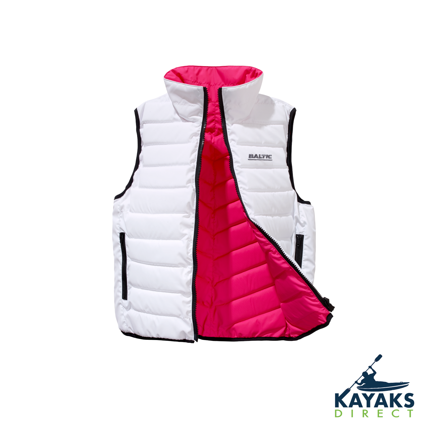 Baltic Reversible Buoyancy Gilet featuring a fleece-lined collar and zippered pockets, designed for water sports safety and comfort.