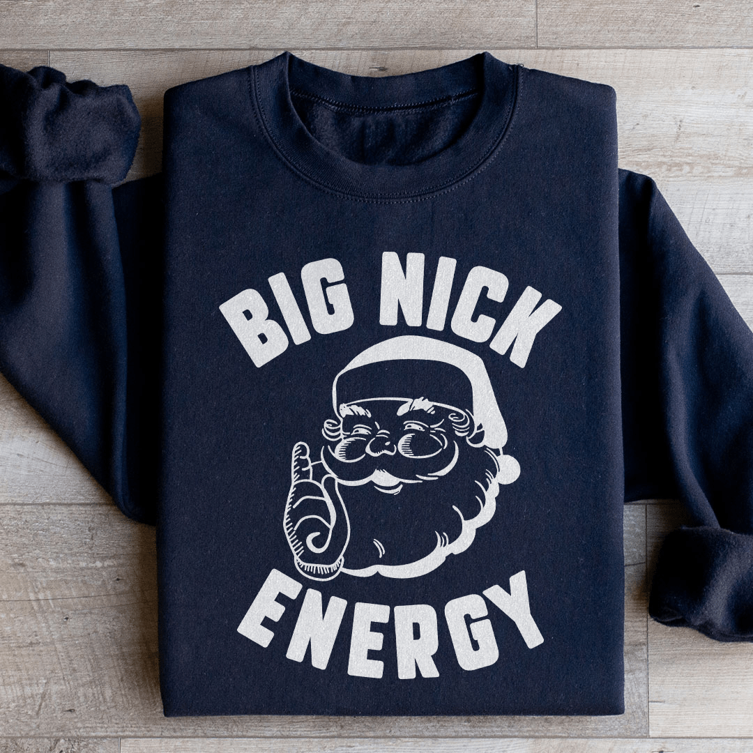 Big Nick Energy sweats featuring unique designs by top artists, made from soft cotton/poly fleece blend.