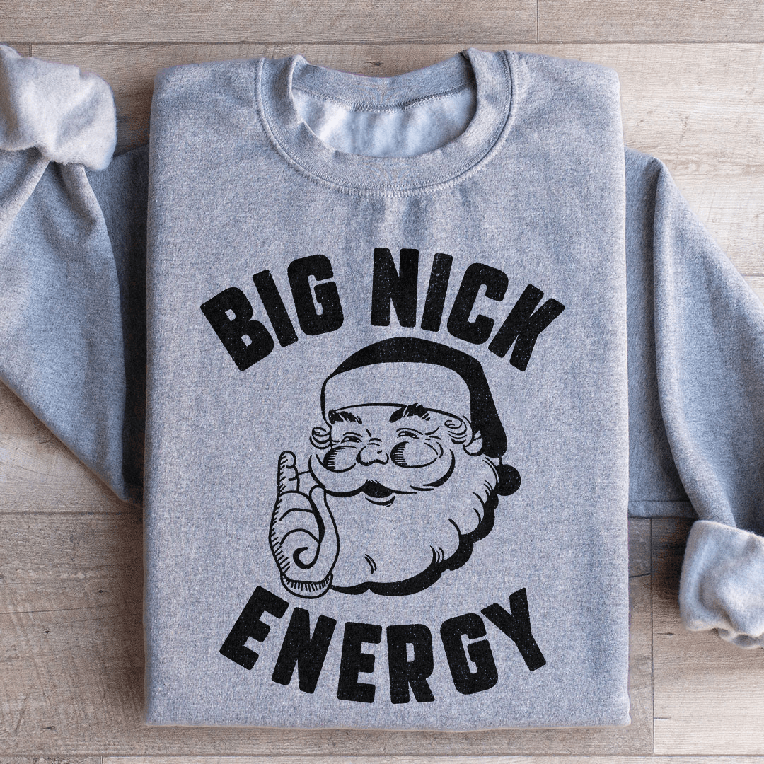 Big Nick Energy sweats featuring unique designs by top artists, made from soft cotton/poly fleece blend.