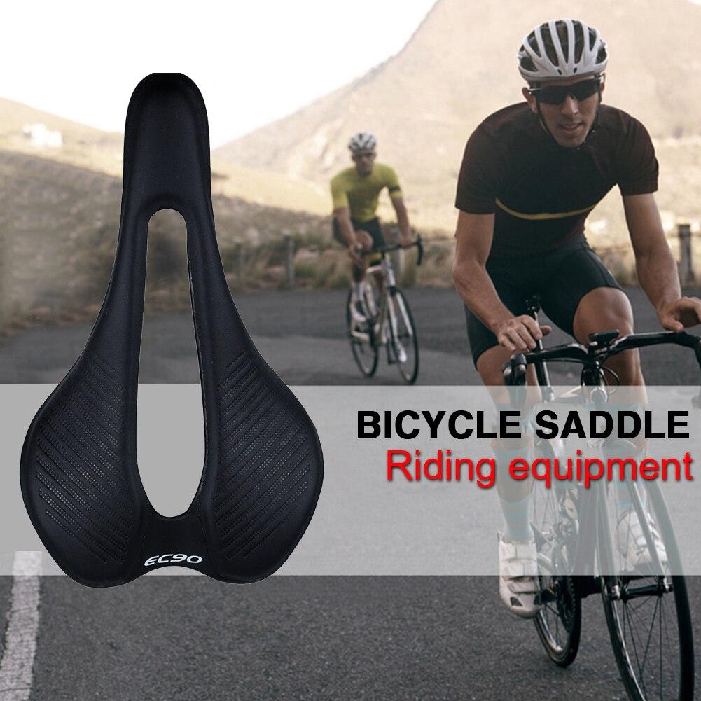 Comfortable bike cushion cycling seat made of nylon fiber and PU leather, designed for MTB and road bicycles, featuring a multicolor design.