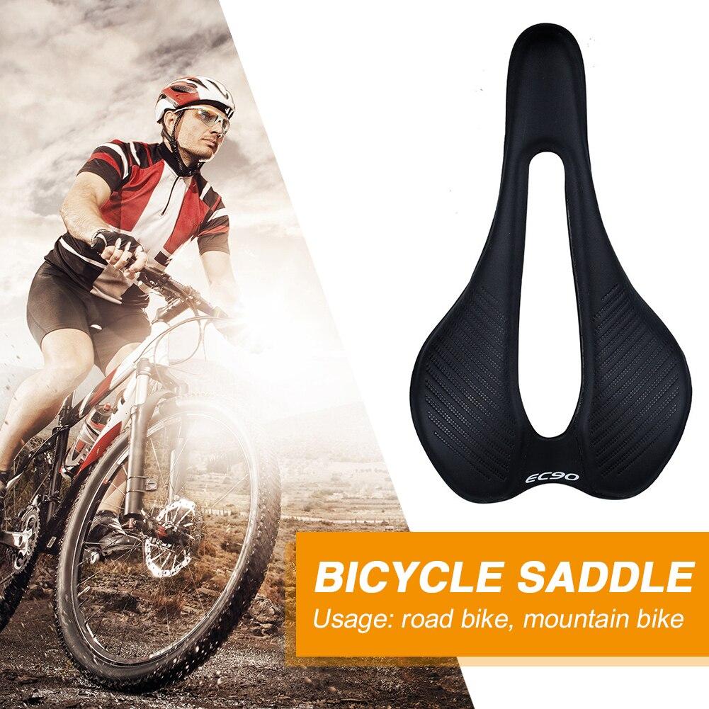 Comfortable bike cushion cycling seat made of nylon fiber and PU leather, designed for MTB and road bicycles, featuring a multicolor design.