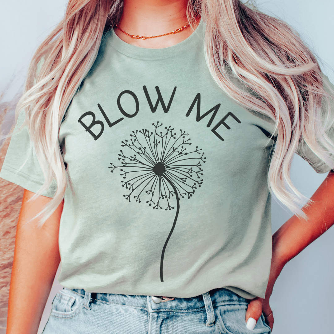 Blow Me T-Shirt made from soft ring-spun cotton, featuring double stitching for durability and a stylish design.