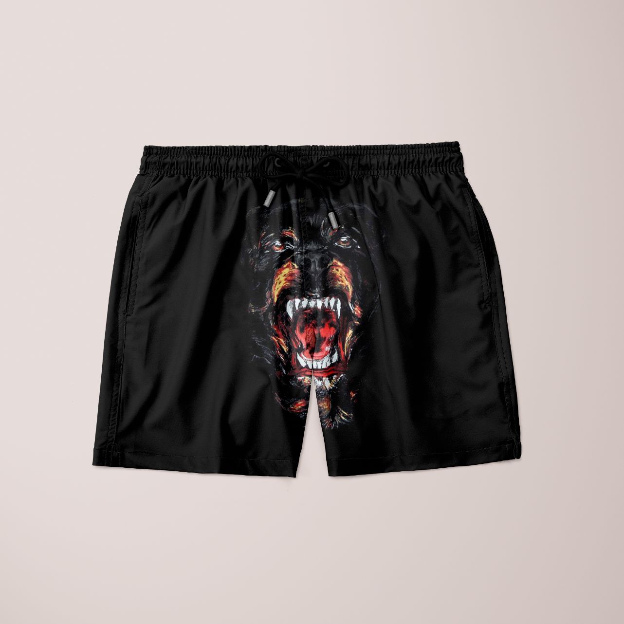 Stylish Dog Shorts featuring a unique full print design, made from 100% microfiber, showcasing comfort and durability.