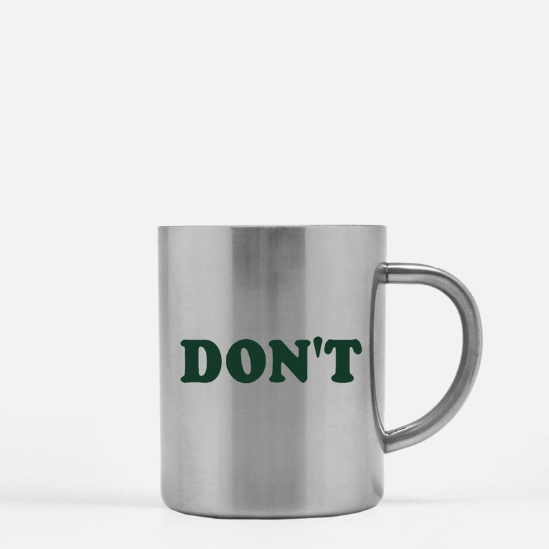 Dont Gold & Silver Mug featuring a luxurious gold metallic coating and elegant ceramic design, perfect for stylish drinkware.