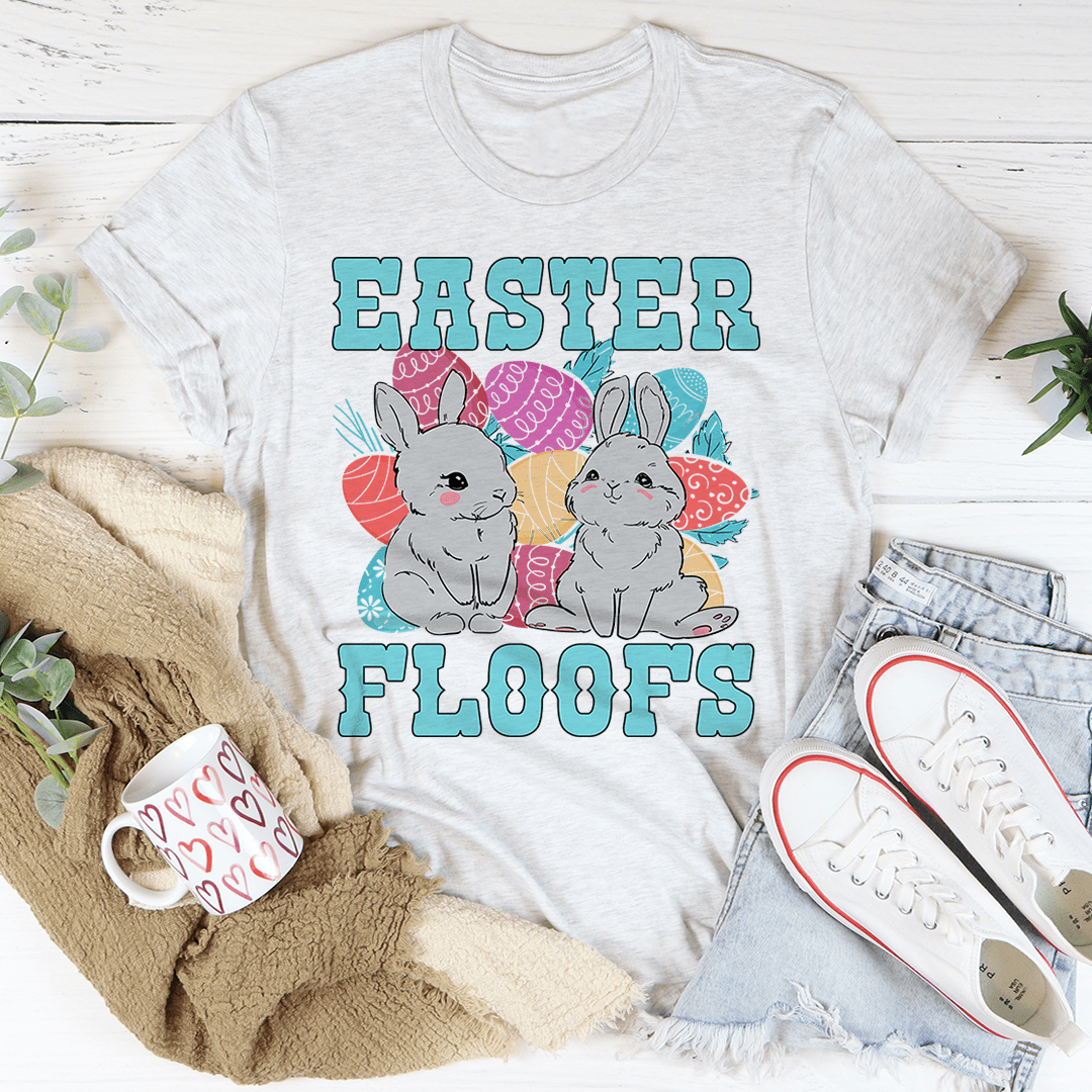 Easter Floofs Tee featuring vibrant colors and soft fabric, perfect for casual wear.