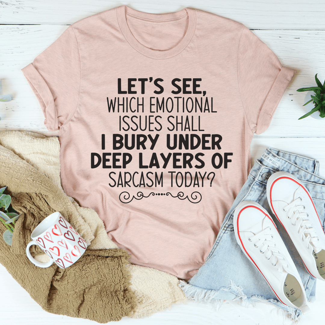 Emotional Issues Tee featuring a soft cotton fabric, double-stitched neckline, and vibrant DTG printed design.