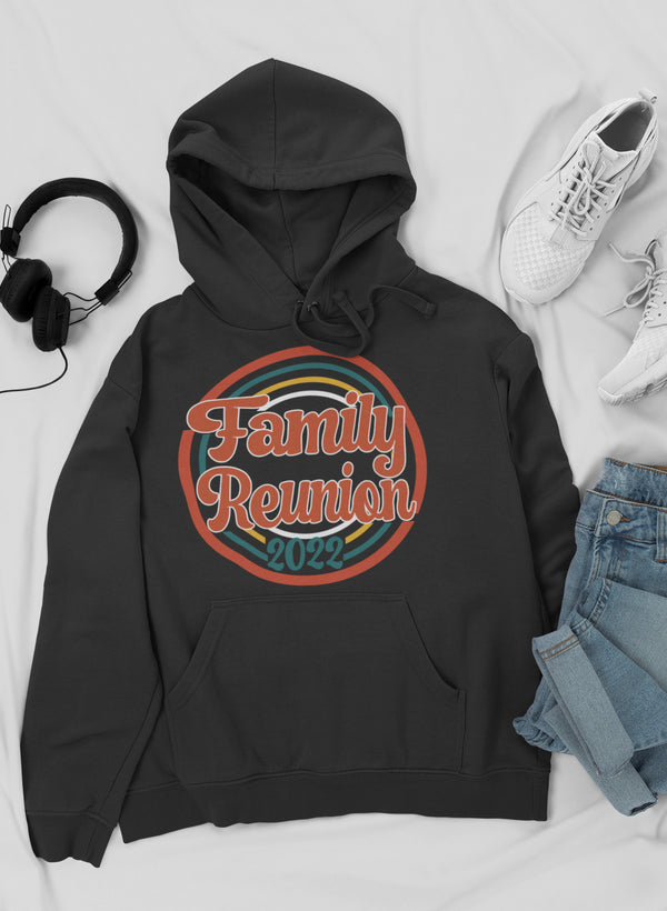 Family Reunion 2021 Hoodie featuring unique designs by top artists, made from cozy cotton/poly fleece blend.