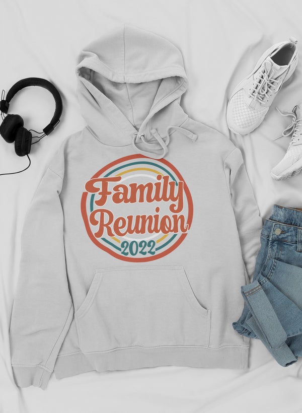 Family Reunion 2021 Hoodie featuring unique designs by top artists, made from cozy cotton/poly fleece blend.