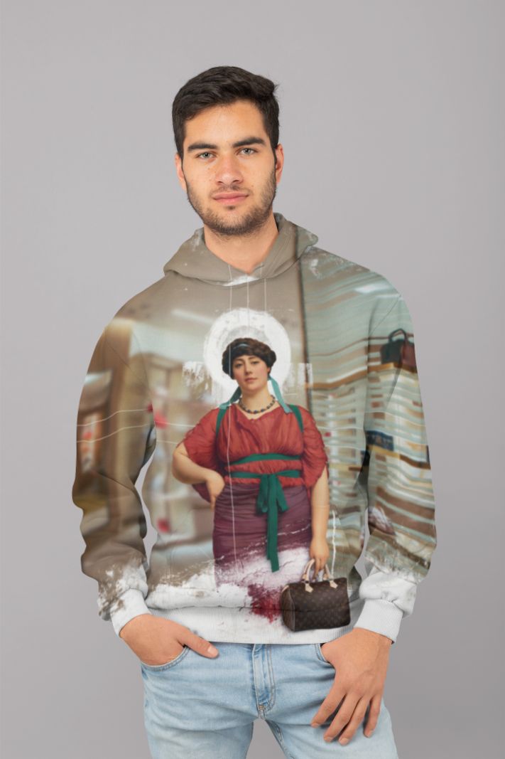 Fashionist UNISEX Sublimation Hoodie featuring vibrant prints and soft polyester fabric, ideal for casual wear.