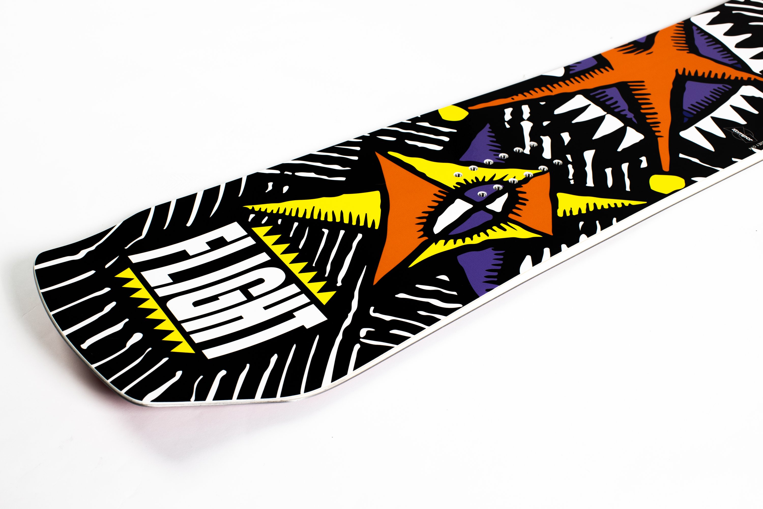 Flight 1990/1991 snowboard showcasing its skate-inspired design and features.