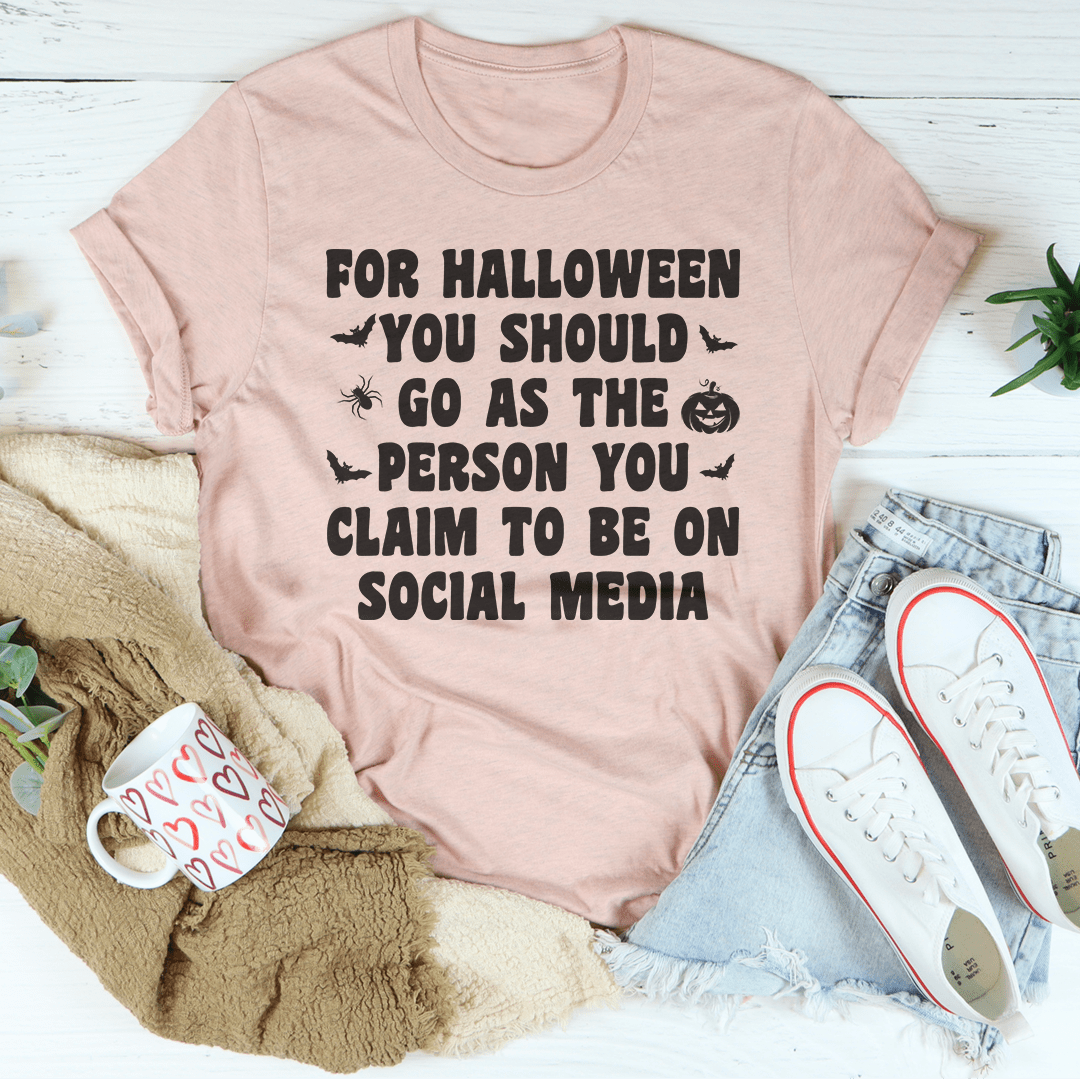 A comfortable and stylish Halloween-themed T-shirt made of soft ring-spun cotton, featuring durable double stitching.