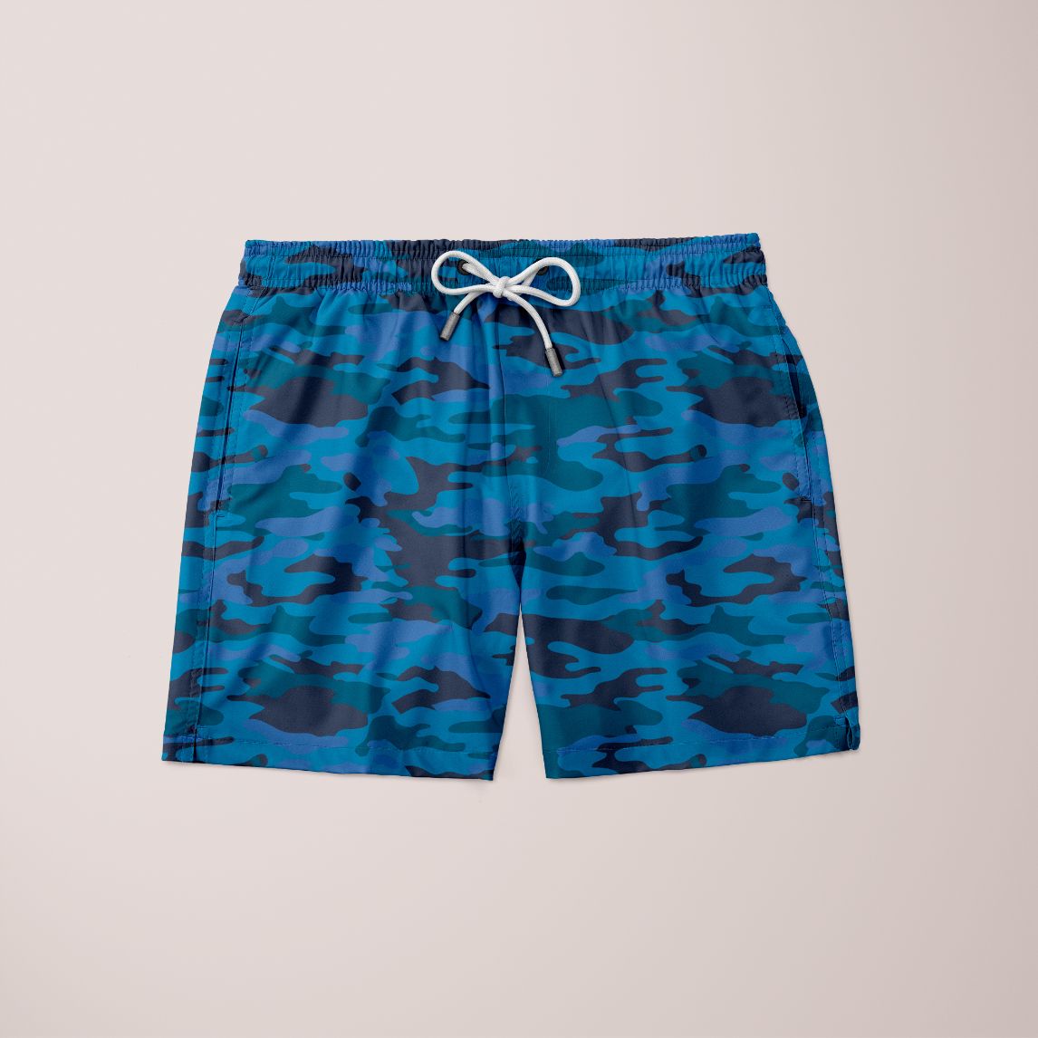 Frunaed Shorts featuring a unique full print design, made from soft microfiber material, showcasing a stylish and comfortable fit.