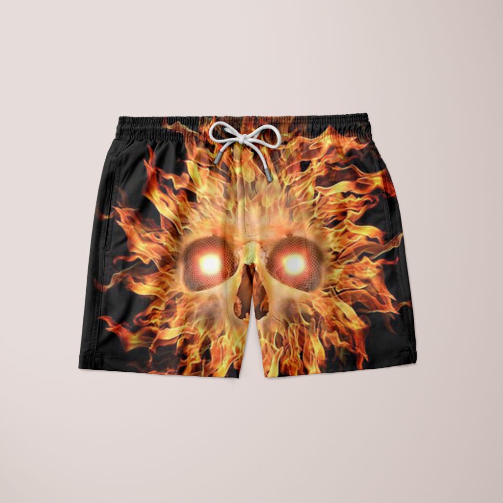 Fyuree Shorts featuring a unique full print design, made from 100% microfiber, showcasing vibrant colors and a stylish fit.