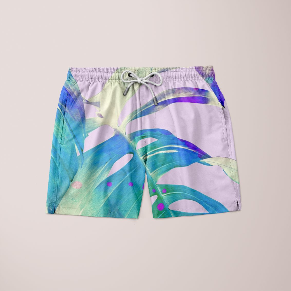 Gerraediod Shorts featuring a unique full print design, made from 100% microfiber, showcasing vibrant colors and a comfortable fit.