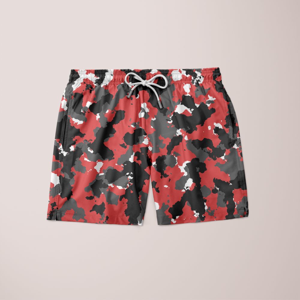 Gondruh Shorts featuring a unique full print design, made from 100% microfiber, showcasing vibrant colors and a comfortable fit.