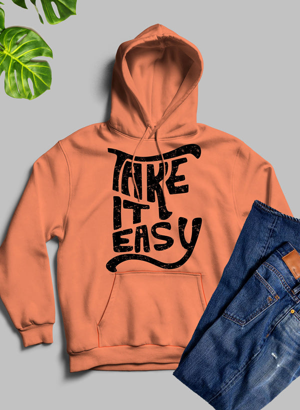 A stylish It Easy Hoodie featuring unique designs by top artists, made from cozy fleece blend material.