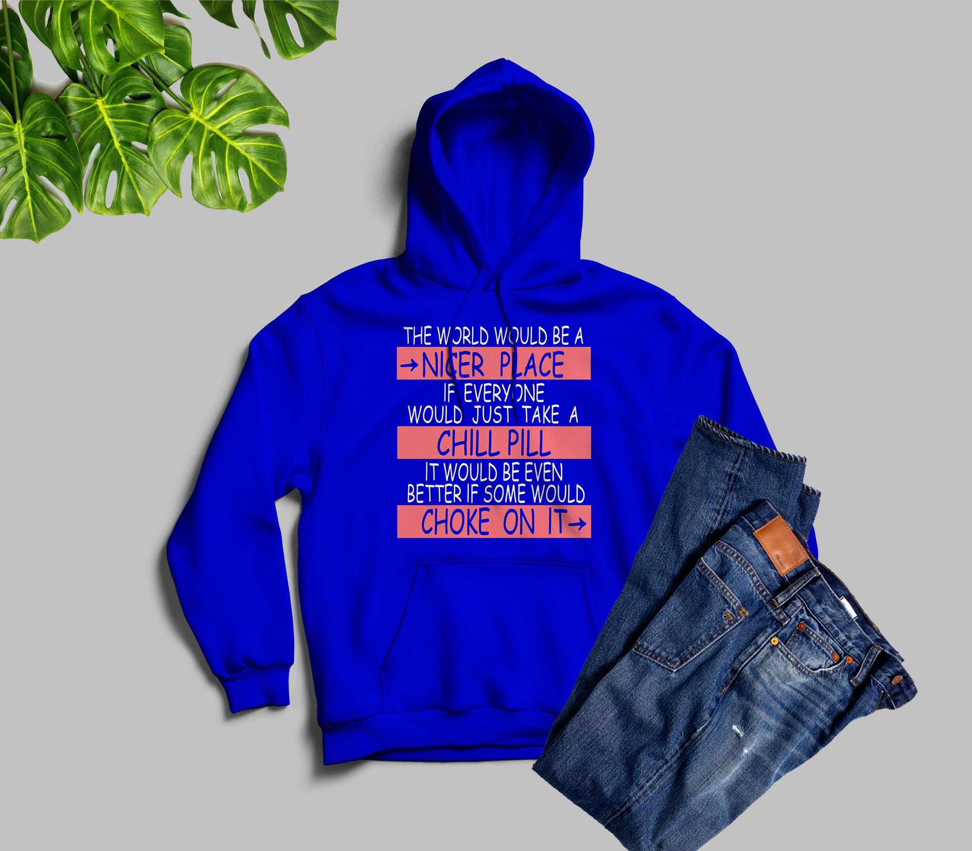 A stylish It Easy Hoodie featuring unique designs by top artists, made from cozy fleece blend material.