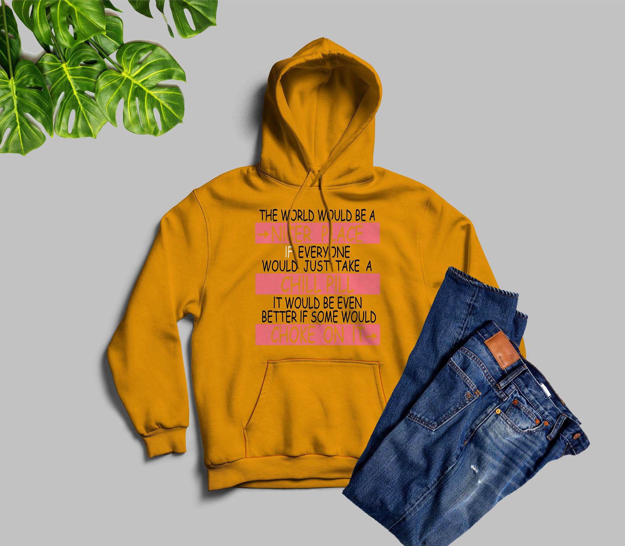 A stylish It Easy Hoodie featuring unique designs by top artists, made from cozy fleece blend material.