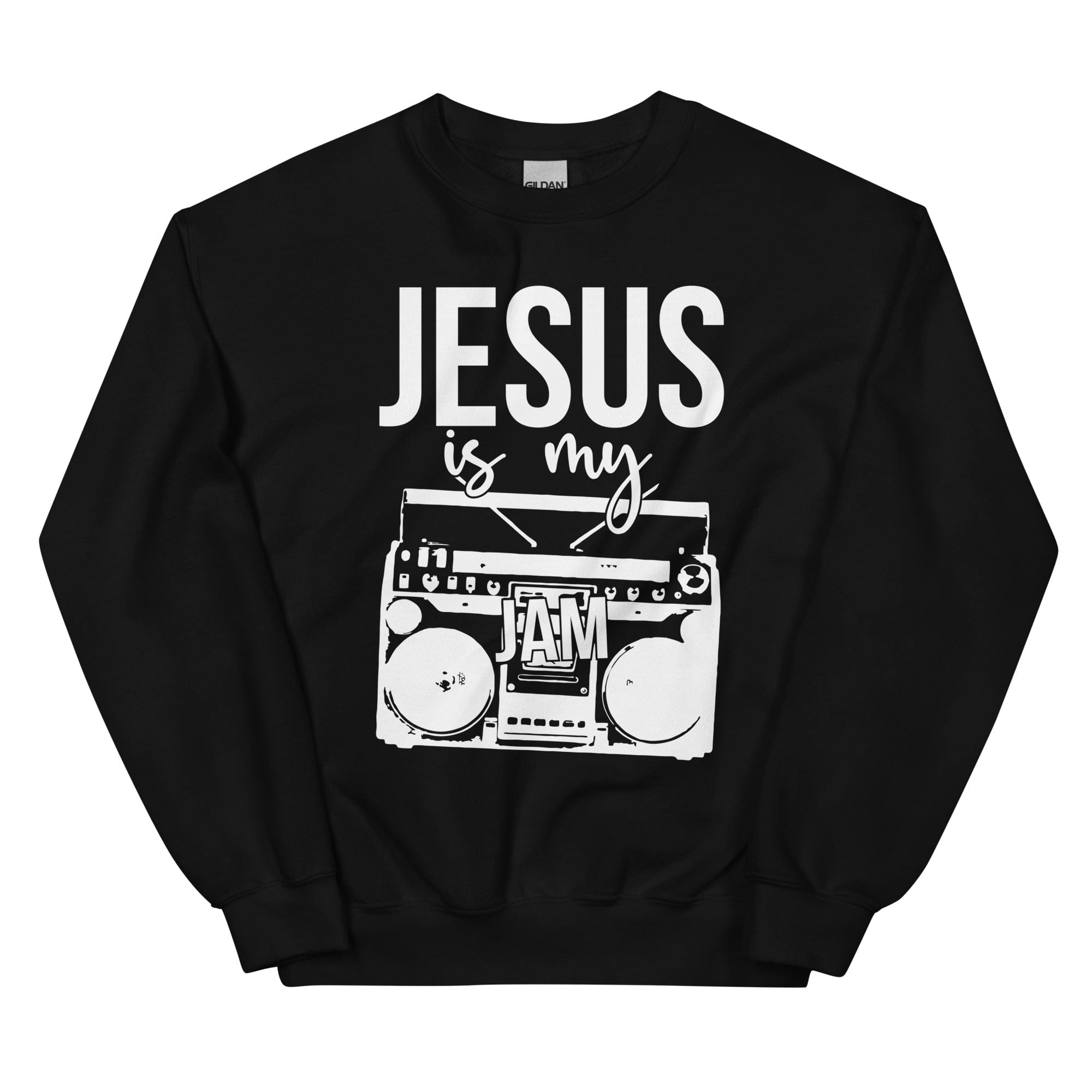 A cozy 'Jesus Is My Jam' hoodie featuring a stylish design, perfect for expressing faith and comfort.