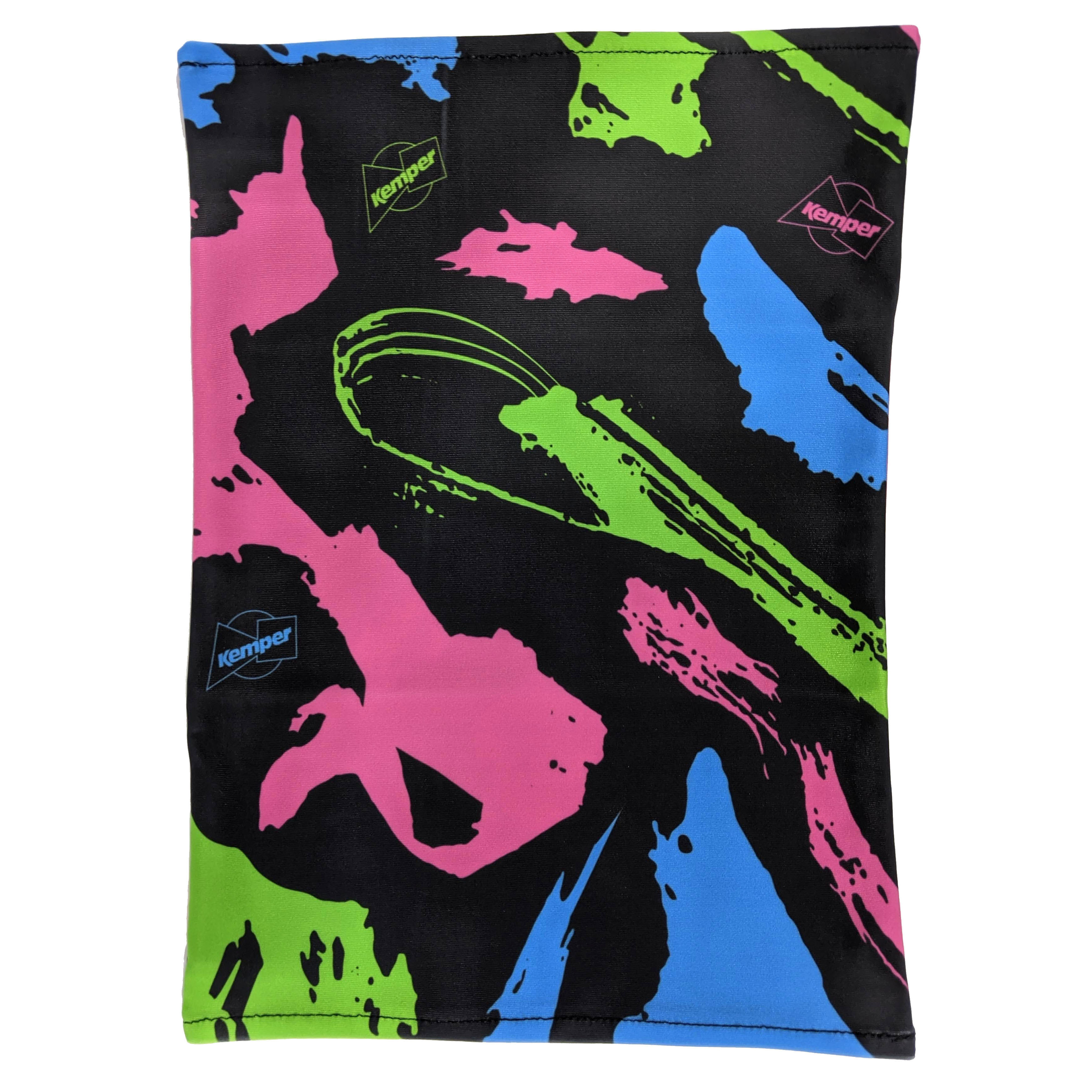 Kemper Snowboards Rampage Neck Gaiter in soft polyester spandex fabric, designed for warmth and comfort during cold weather activities.