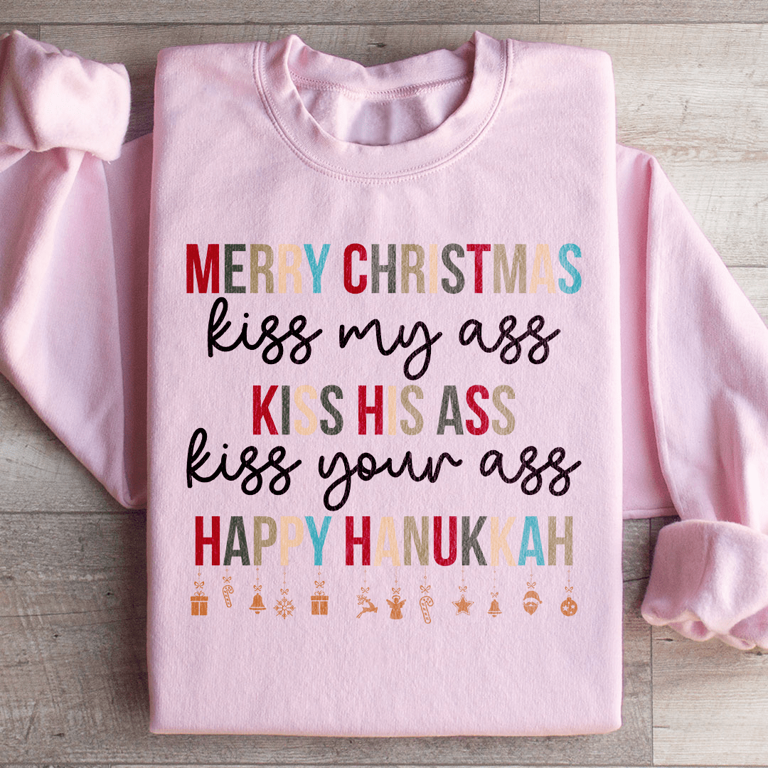 Cozy Merry Christmas sweats featuring unique designs by top artists, made from a warm cotton/poly fleece blend.