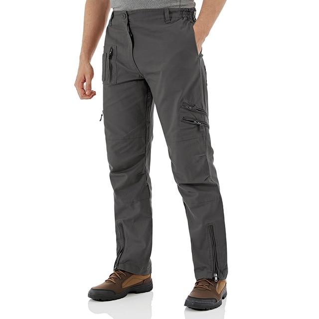 Military Mens Cargo Pants in various colors with multiple pockets, designed for tactical and outdoor activities.