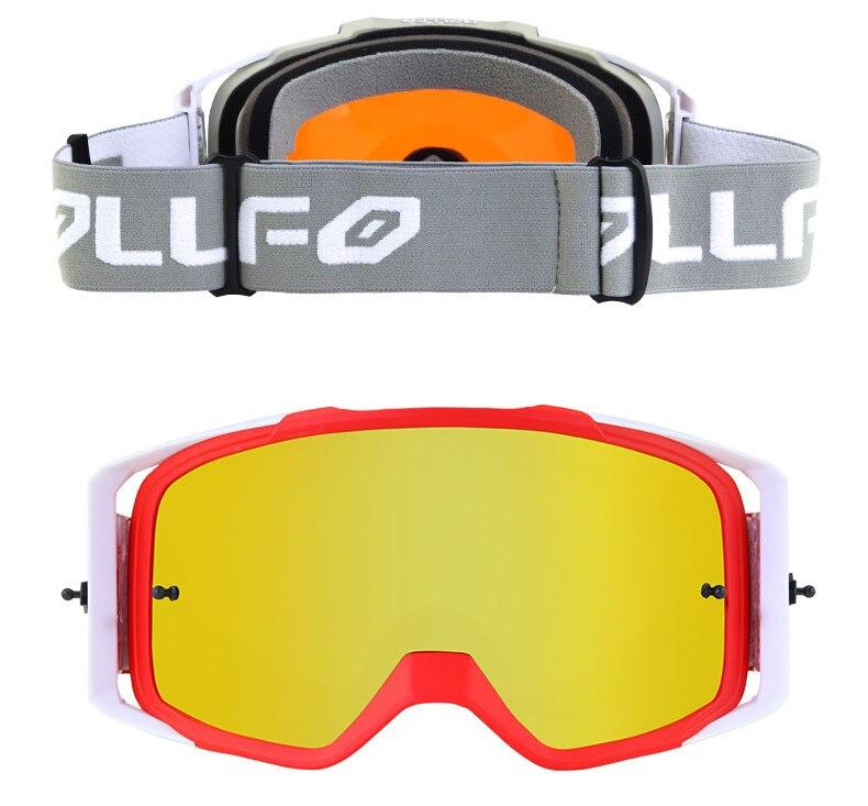 Motorcycle goggles designed for riding, featuring a dust-proof and UV-protected lens, suitable for both men and women.