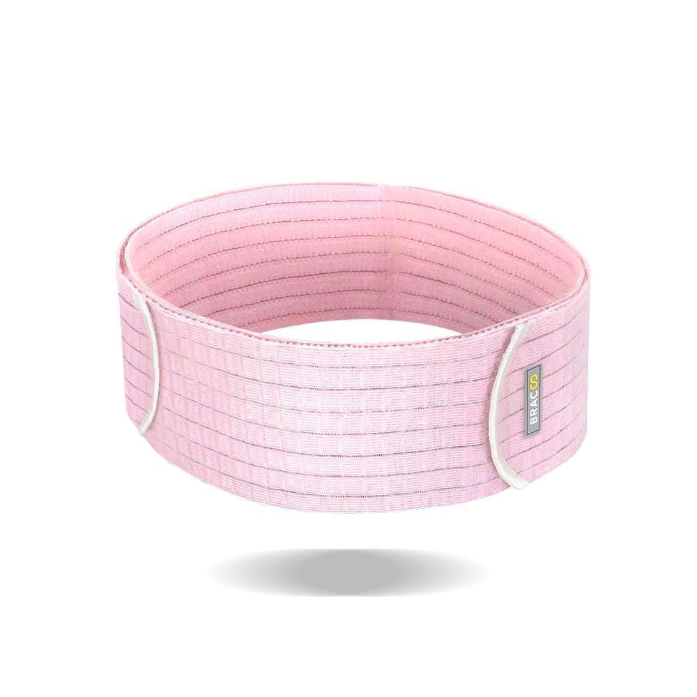 Bracoo MS61 Maternity Belt in Orchid Pink, designed for pregnancy support with adjustable straps.