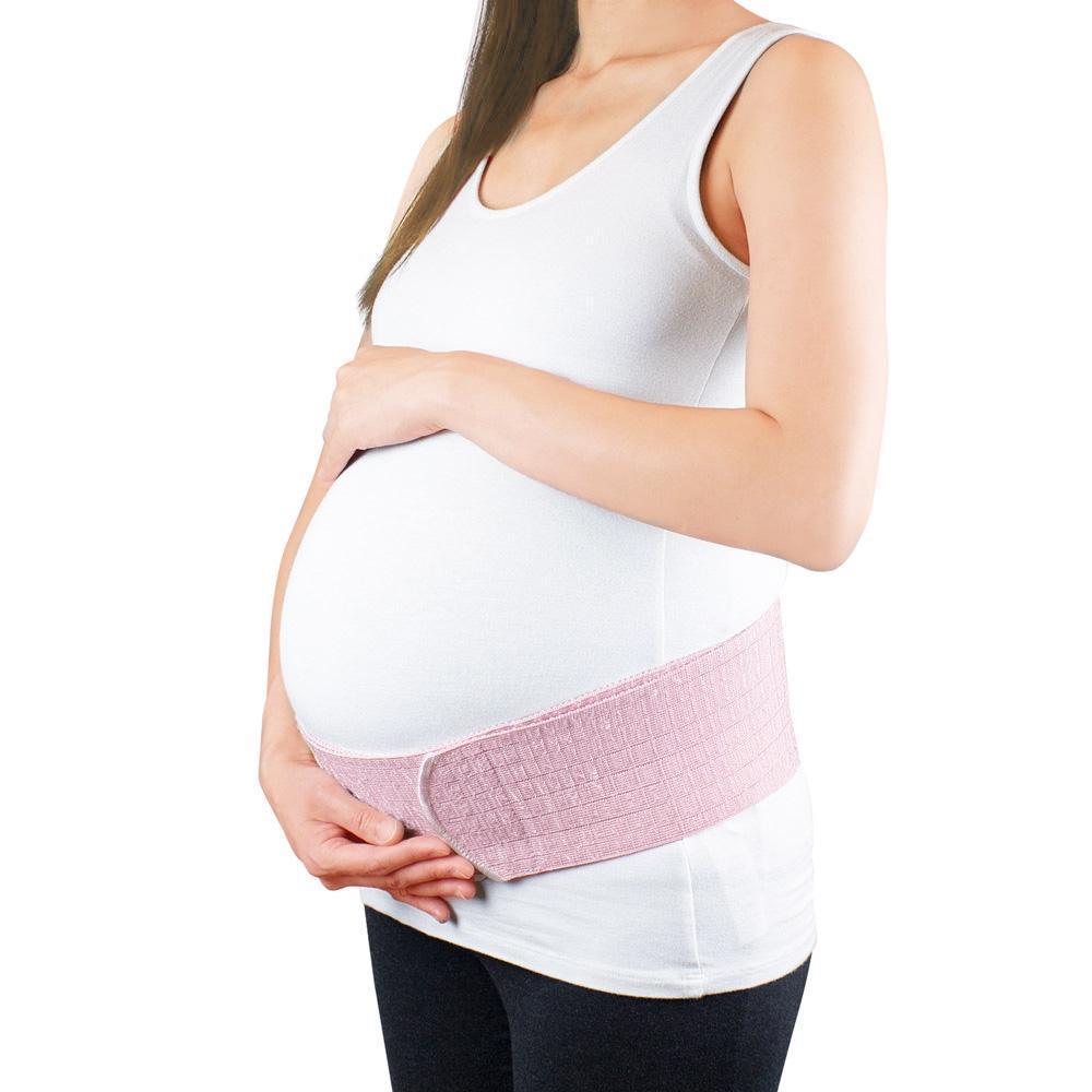 Bracoo MS61 Maternity Belt in Orchid Pink, designed for pregnancy support with adjustable straps.