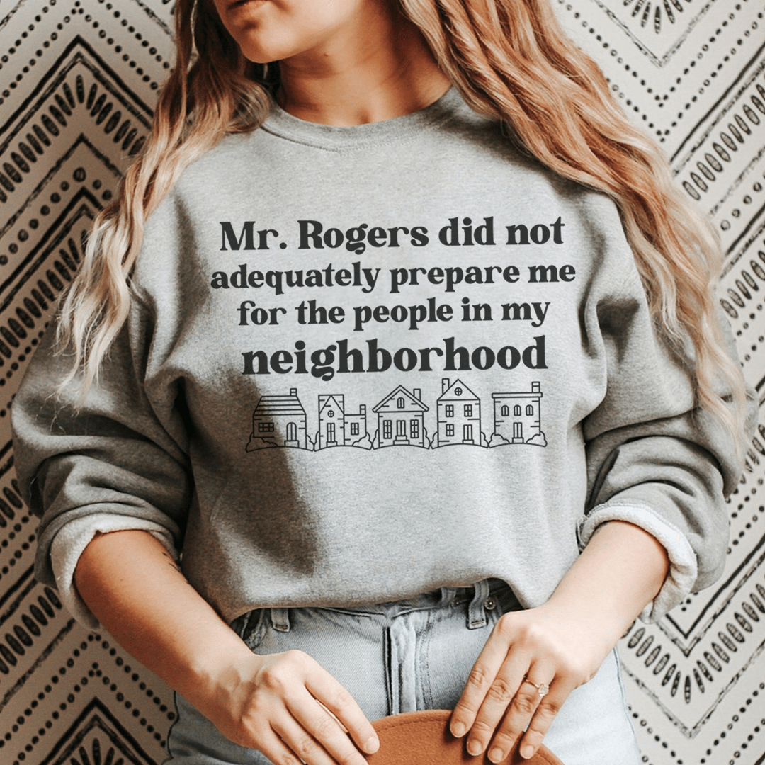 A cozy pair of My Neighborhood sweats featuring unique designs by various artists, showcasing a cotton/poly fleece blend for comfort.