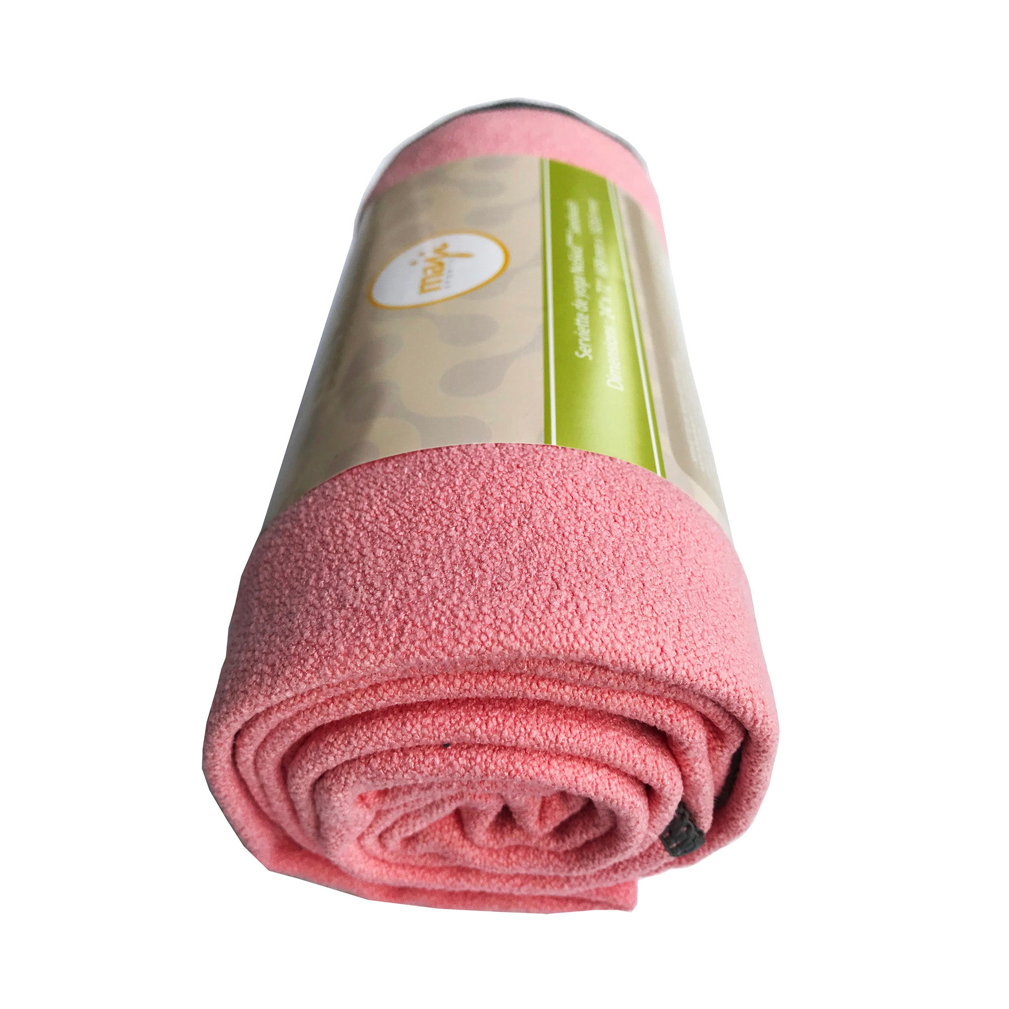 Noskid Sandwash Yoga Towel in solid colors, showcasing its soft texture and quick-drying properties, ideal for yoga and Pilates.