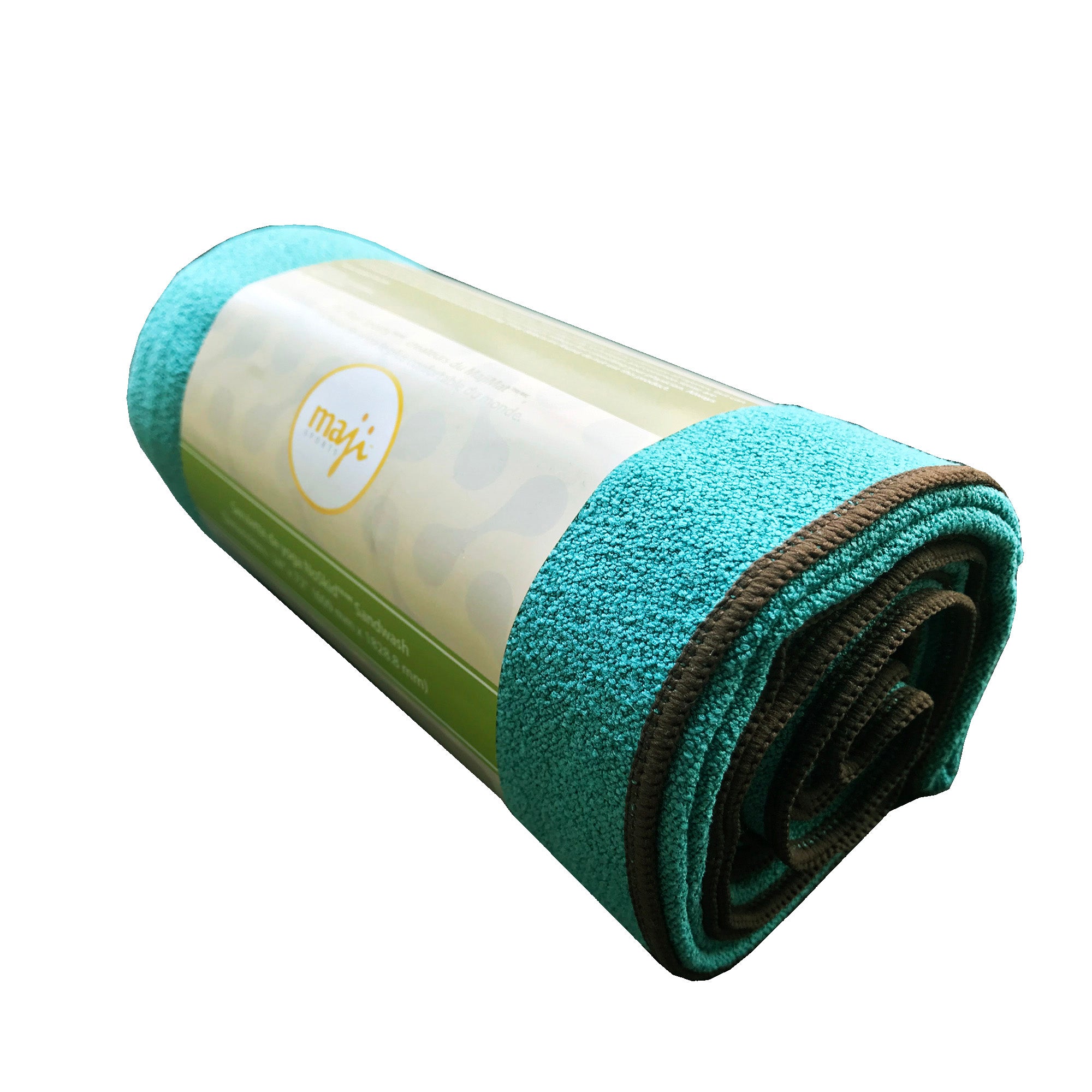 Noskid Sandwash Yoga Towel in solid colors, showcasing its soft texture and quick-drying properties, ideal for yoga and Pilates.