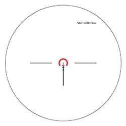 Optics Aston 1-6x24 SFP Tactical Rifle Scope showcasing its sleek design and etched glass reticle.