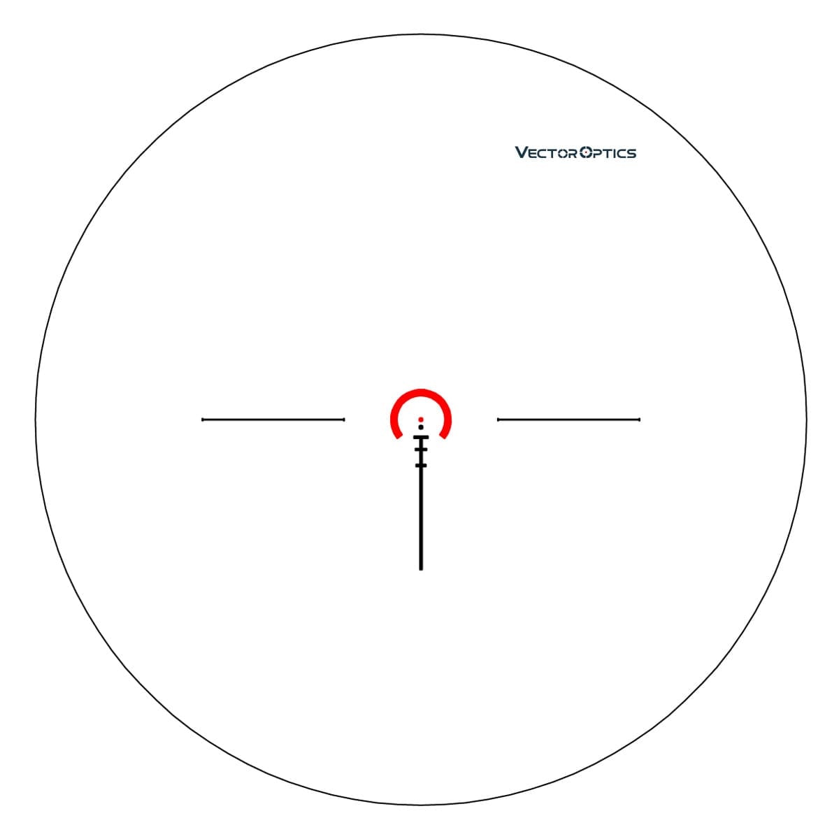 Optics Aston 1-6x24 SFP Tactical Rifle Scope showcasing its sleek design and etched glass reticle.