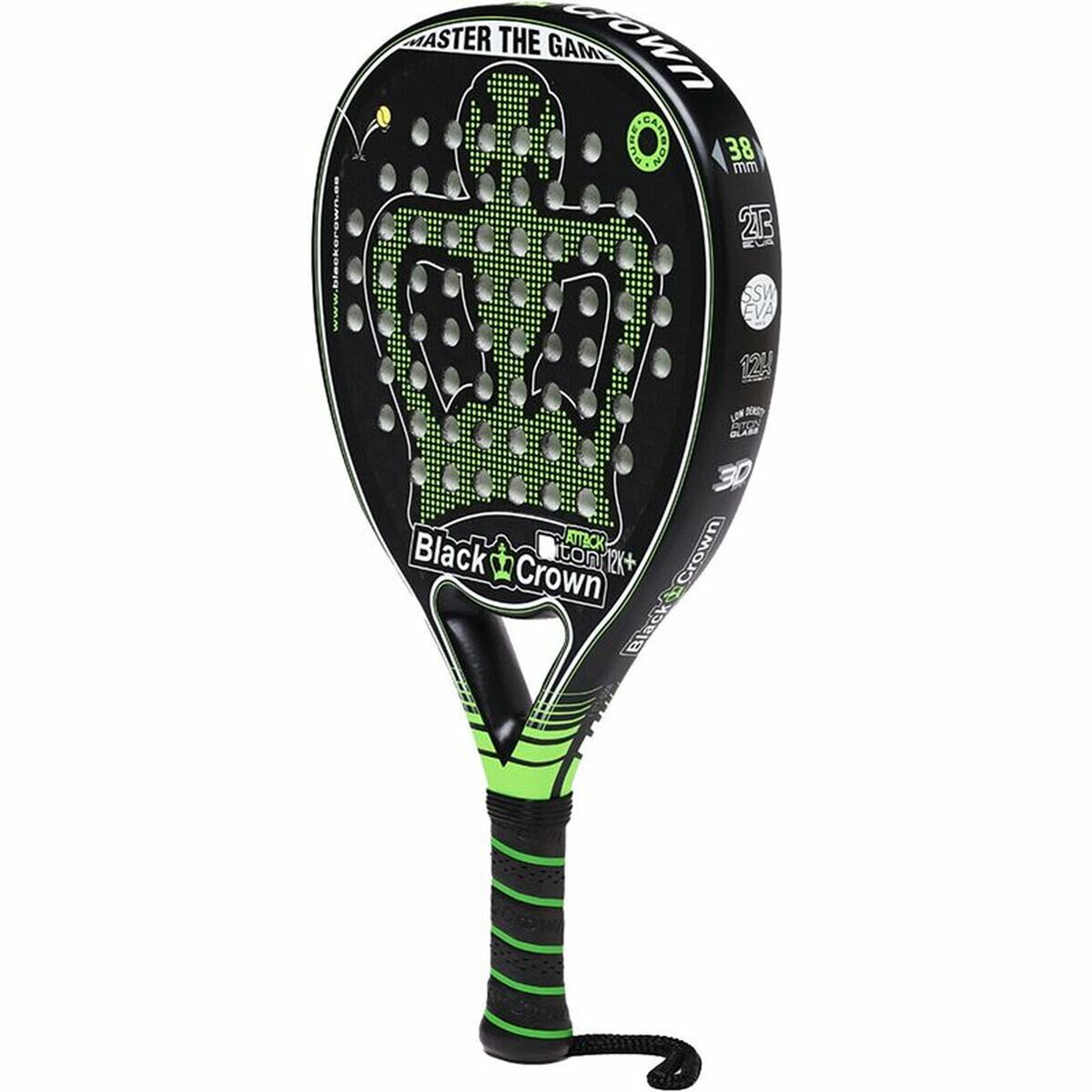 Black Crown padel racket.