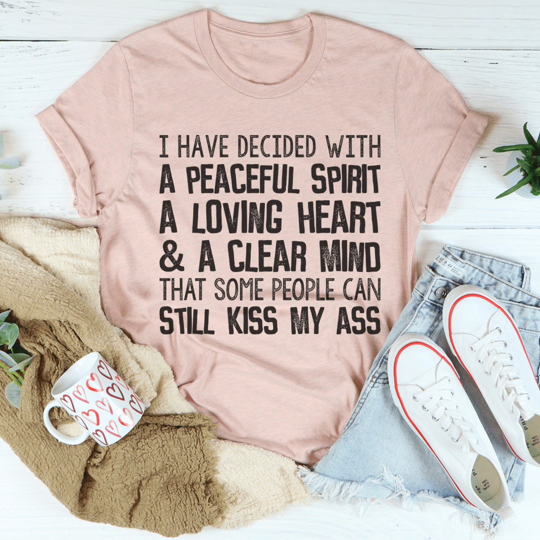 A soft, comfortable t-shirt featuring a positive message, made from 100% ring-spun cotton with double stitching for durability.