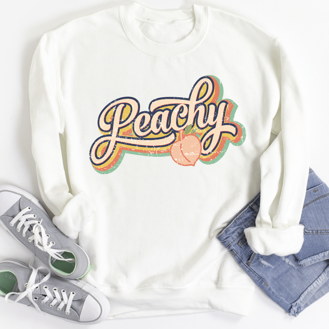 Peachy sweats featuring unique designs by top artists, made from a cozy cotton/poly fleece blend.