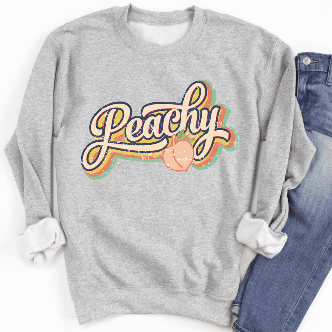 Peachy sweats featuring unique designs by top artists, made from a cozy cotton/poly fleece blend.