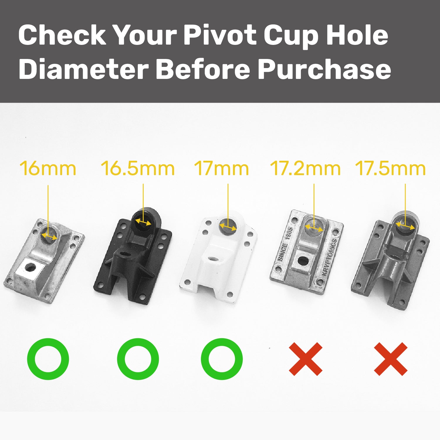 Elos OEM pivot cups in various angles showcasing their design and durability, ideal for skateboard setups.