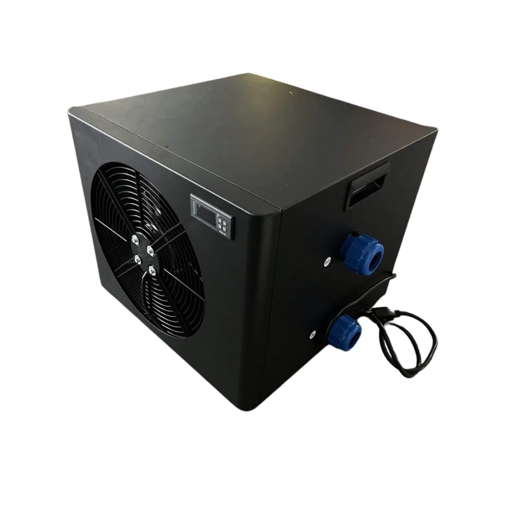 Black industrial fan cooler.