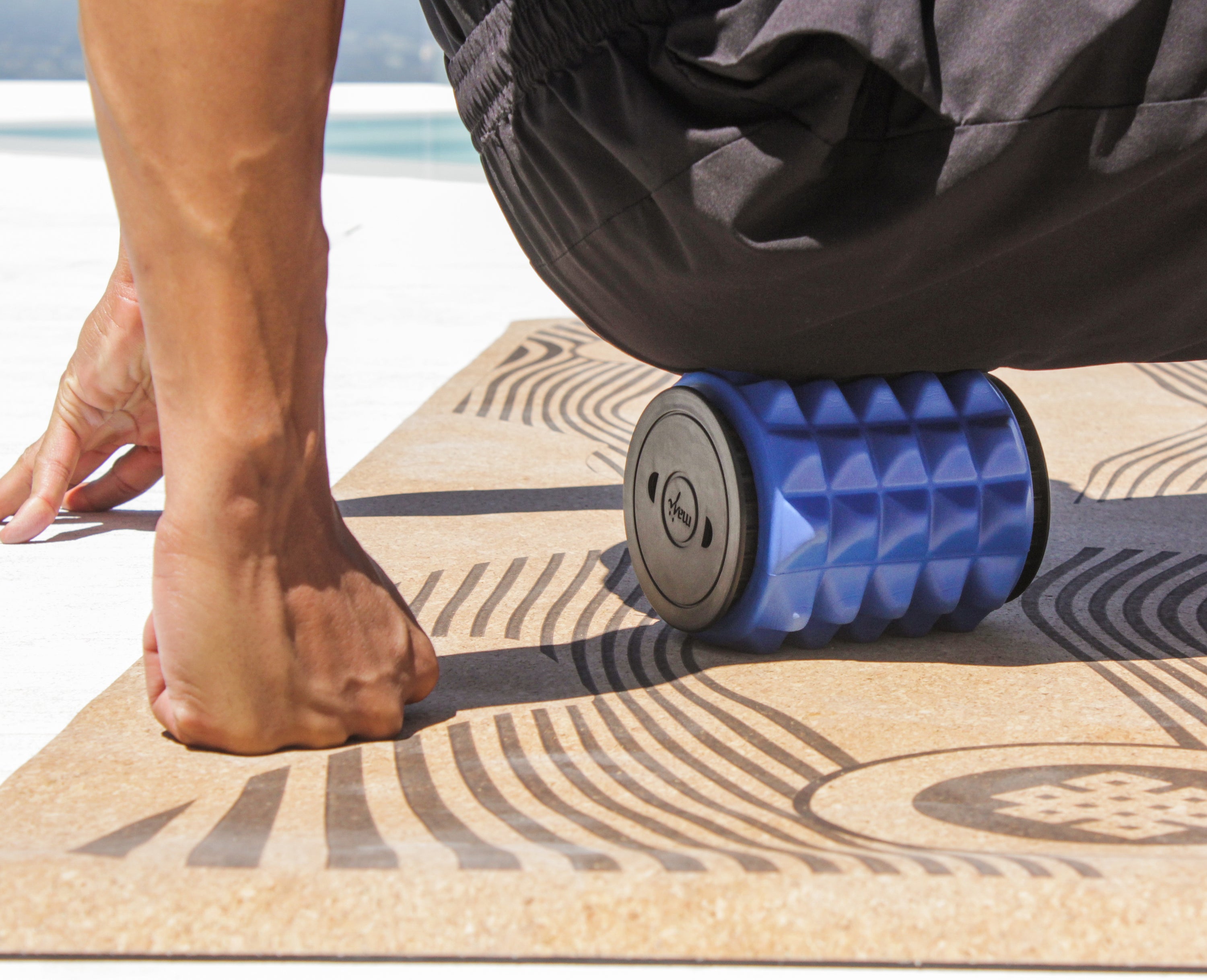 A set of recovery tools including a Mini Massage Stick, Mini Foam Roller, and Handgrip designed for muscle recovery and grip strength enhancement.