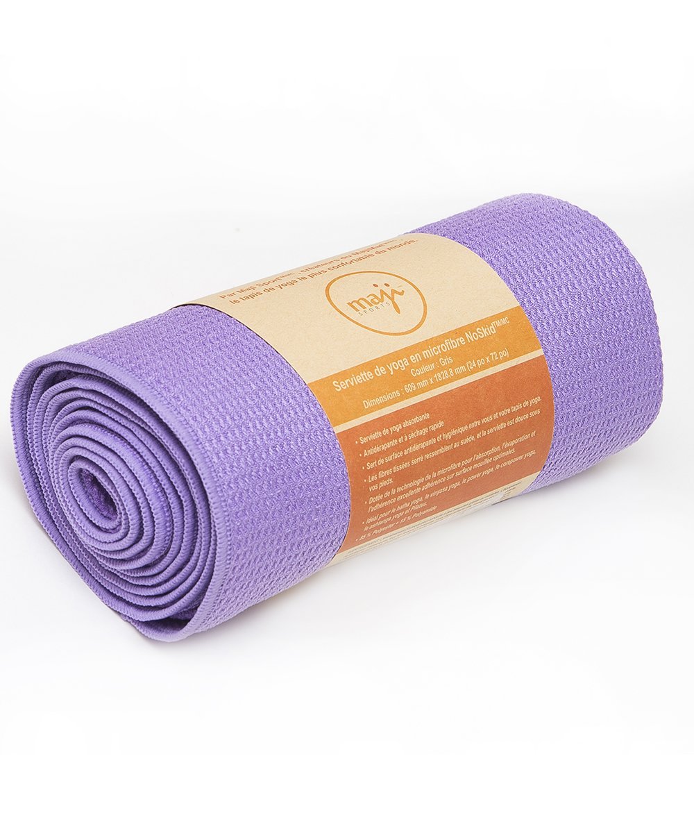 Silicon-Waffle Hot Yoga Towel in vibrant color, showcasing its textured surface and soft feel, ideal for hot yoga sessions.