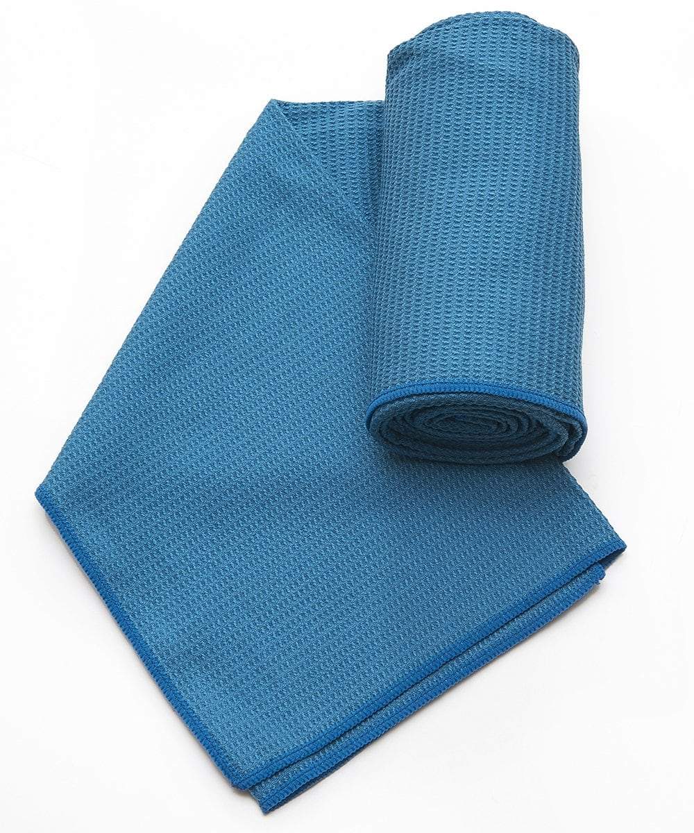 Silicon-Waffle Hot Yoga Towel in vibrant color, showcasing its textured surface and soft feel, ideal for hot yoga sessions.