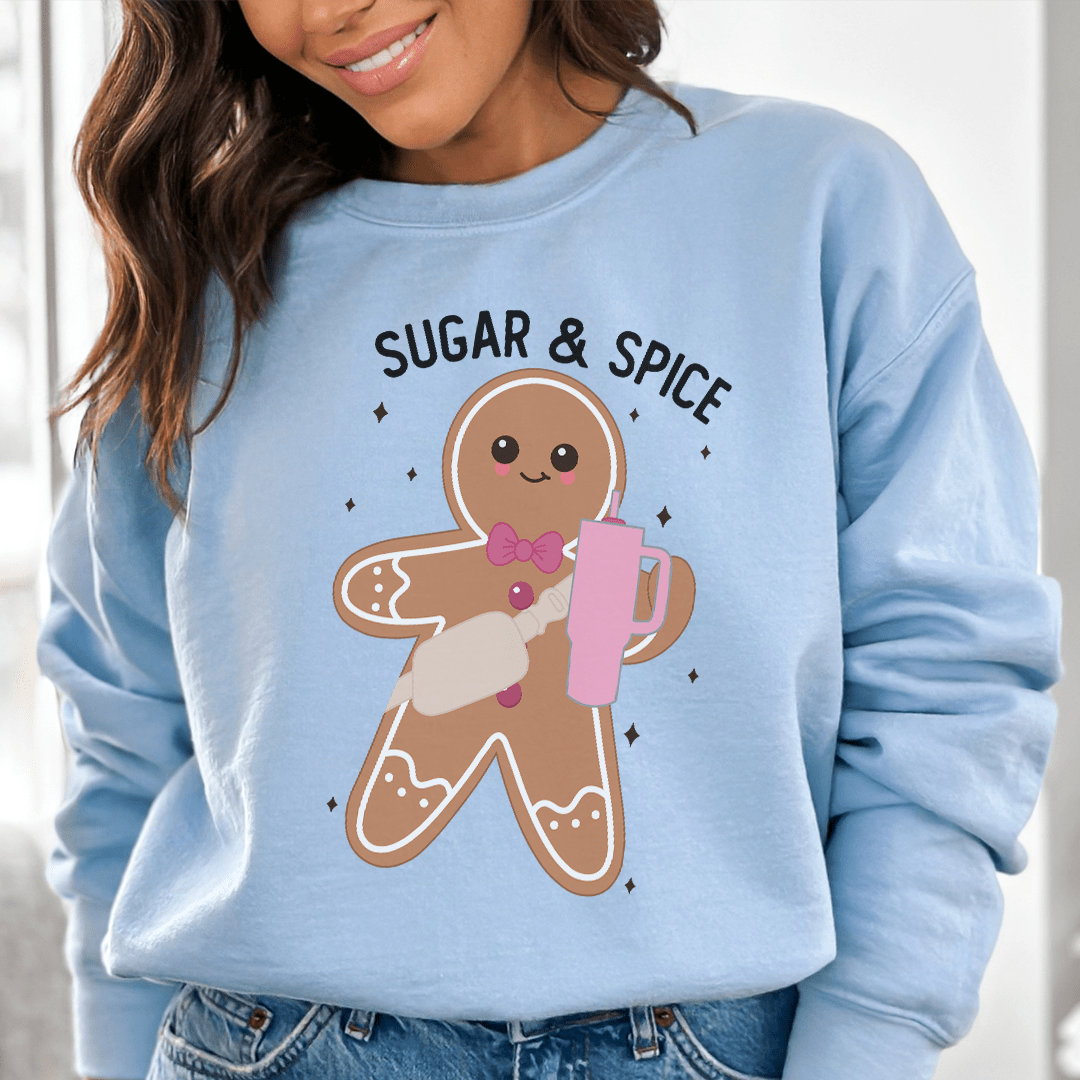 Sugar & Spice sweats featuring unique designs by top artists, made from cozy cotton/poly fleece blend.