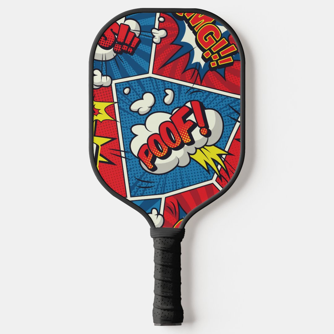 Super Showdown Pickleball Paddle showcasing its sleek design and comfortable grip, perfect for enhancing gameplay.